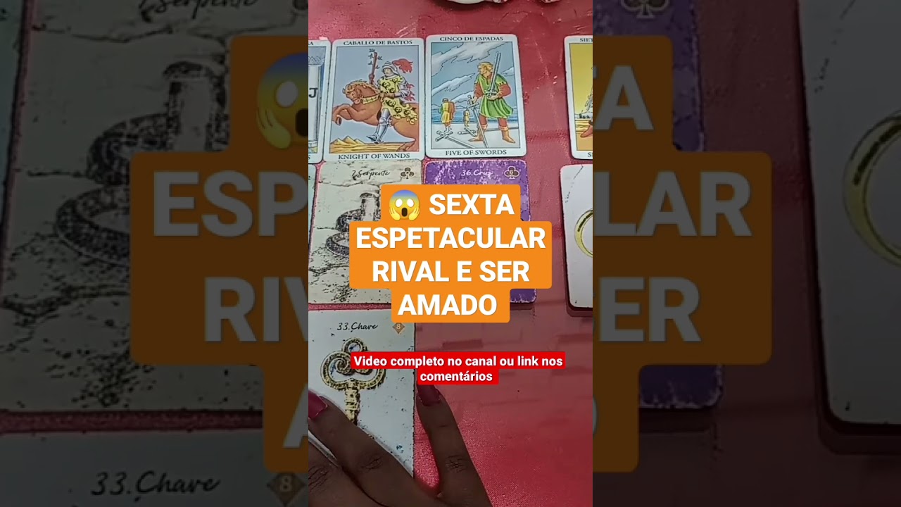 Read more about the article 😱 SEXTA  ESPETACULAR  RIVAL E SER AMADO ( ELE E A OUTRA TAROT )  BARALHO CIGANO RESPONDE HOJE LUZ