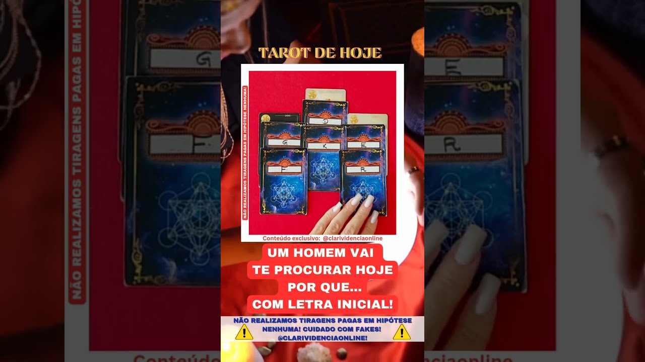 Read more about the article 🎩 UM HOMEM VAI TE PROCURAR HOJE POR QUE….  + LETRA INICIAL! 🌟 #TAROTHOJE #TAROT