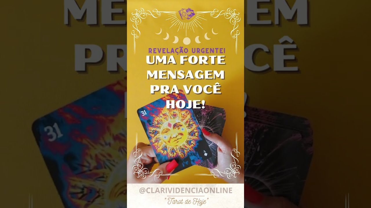 Read more about the article ❤️ UMA FORTE MENSAGEM PRA VOCÊ HOJE!  ✨ #TAROT 🌟 #TAROTHOJE