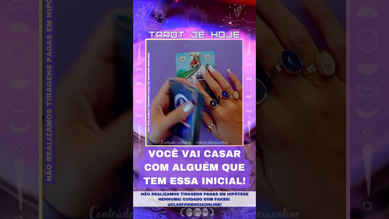 Read more about the article 🌞 VOCÊ VAI SE CASAR COM UMA PESSOA COM ESSA INICIAL! #SHORTS 🌟 #TAROTHOJE #TAROT