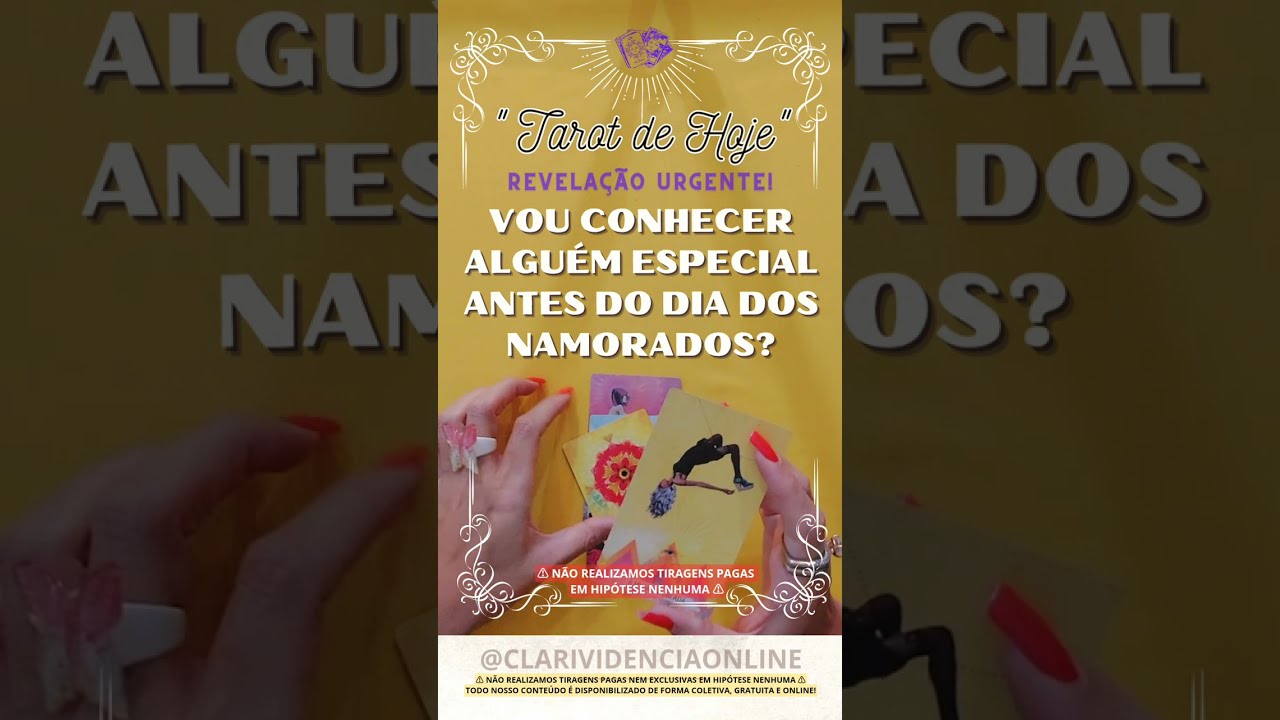 Read more about the article ❤️ VOU CONHECER ALGUÉM ESPECIAL ANTES DO DIA DOS NAMORADOS? ✨ #TAROT 🌟 #TAROTHOJE