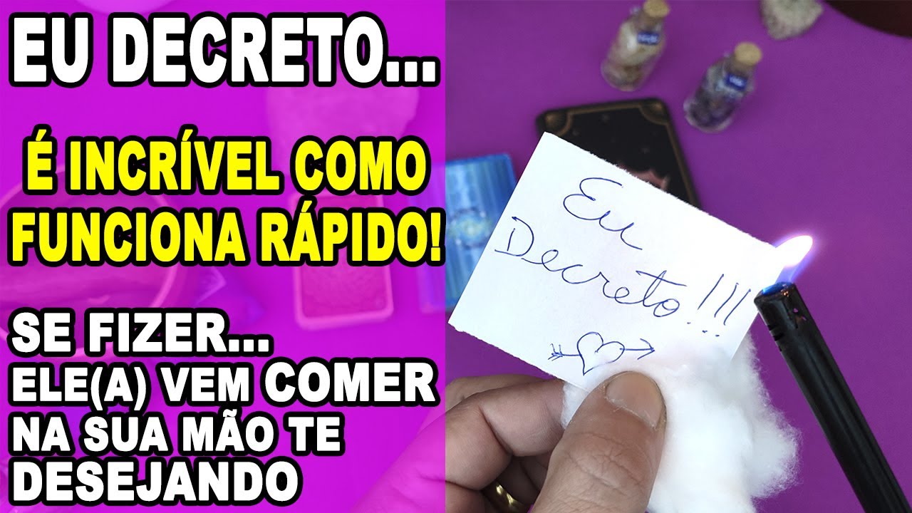 Read more about the article 🟢SIMPATIA QUE FUNCIONA MUITO RÁPIDO!! ELE VAI COMER NA SUA MÃO AINDA HOJE