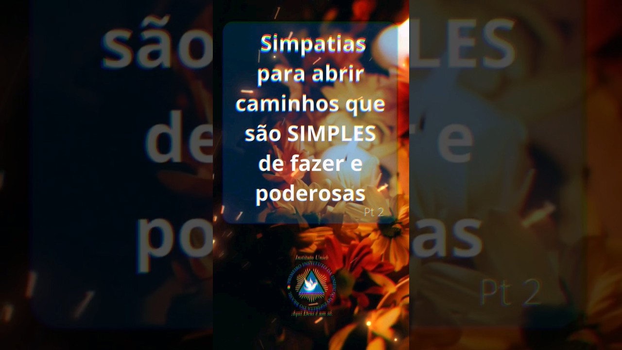 Read more about the article Simpatias para abrir caminhos que são simples de fazer e poderosas!#simpatia #espiritualidade