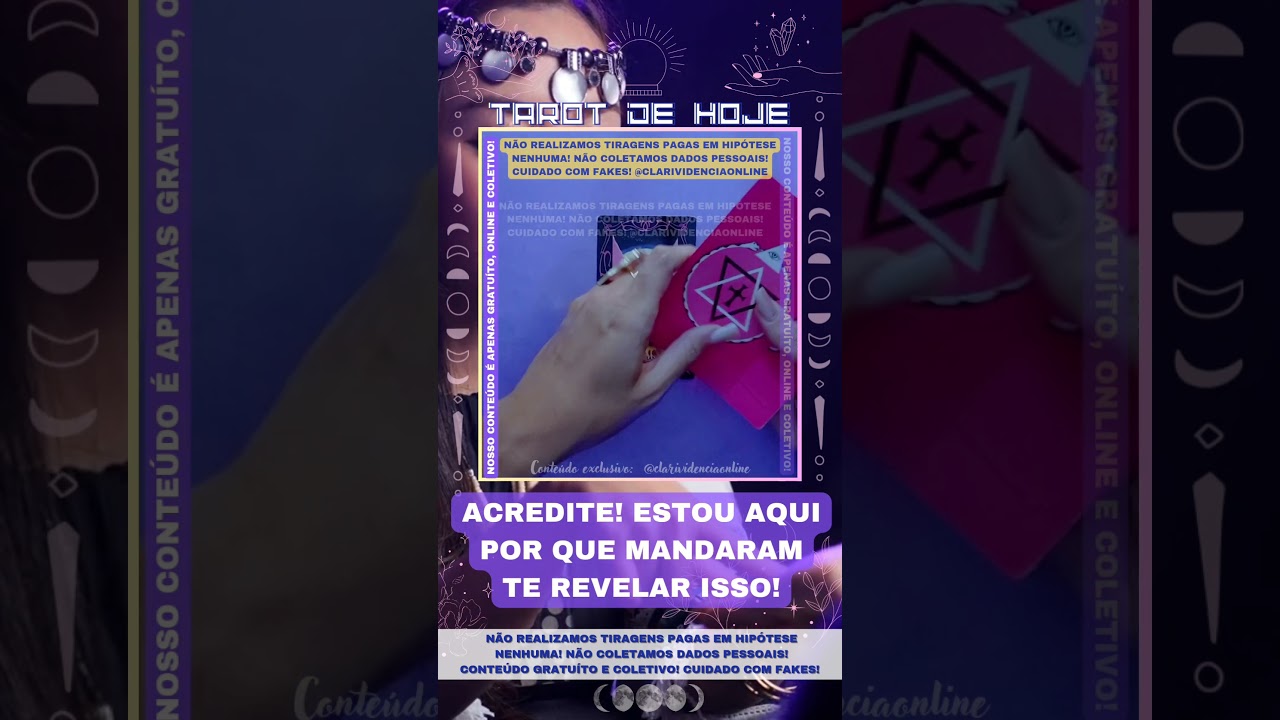 Read more about the article 🌞 ACREDITE! ESTOU AQUI PORQUE MANDARAM TE REVELAR ISSO!🌟 #TAROTHOJE #TAROT