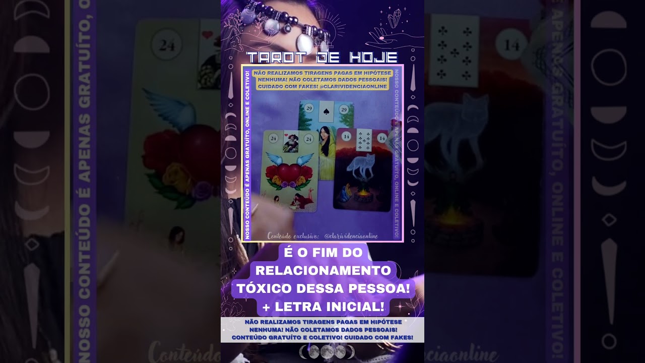 Read more about the article 🔮 É O FIM DO RELACIONAMENTO TÓXICO DESSA PESSOA + LETRA INICIAL! 🌟 #TAROTHOJE #TAROT