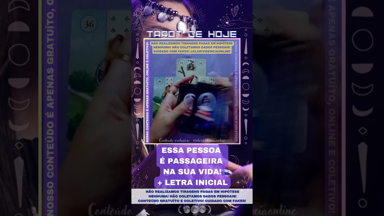 Read more about the article 🔮 ESSA PESSOA É PASSAGEIRA NA SUA VIDA + LETRA INICIAL! 🌟 #TAROTHOJE #TAROT