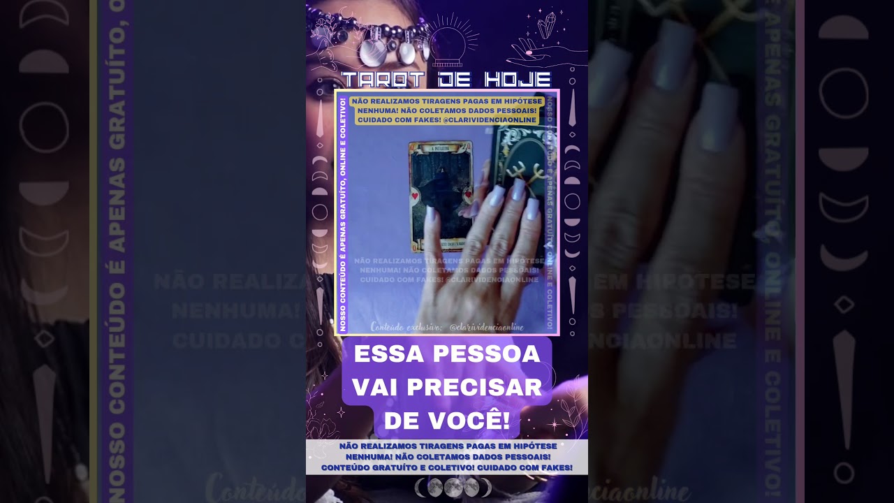 Read more about the article 🔮 ESSA PESSOA VAI PRECISAR DE VOCÊ! 🌟 #TAROTHOJE #TAROT