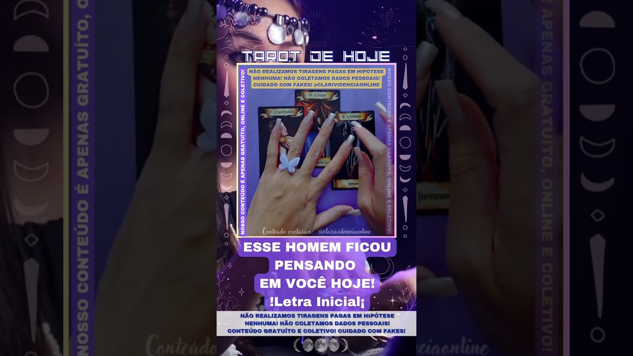 Read more about the article 🌞 ESSE HOMEM FICOU PENSANDO EM VOCÊ HOJE! + LETRA INICIAL! 🌟 #TAROTHOJE #TAROT