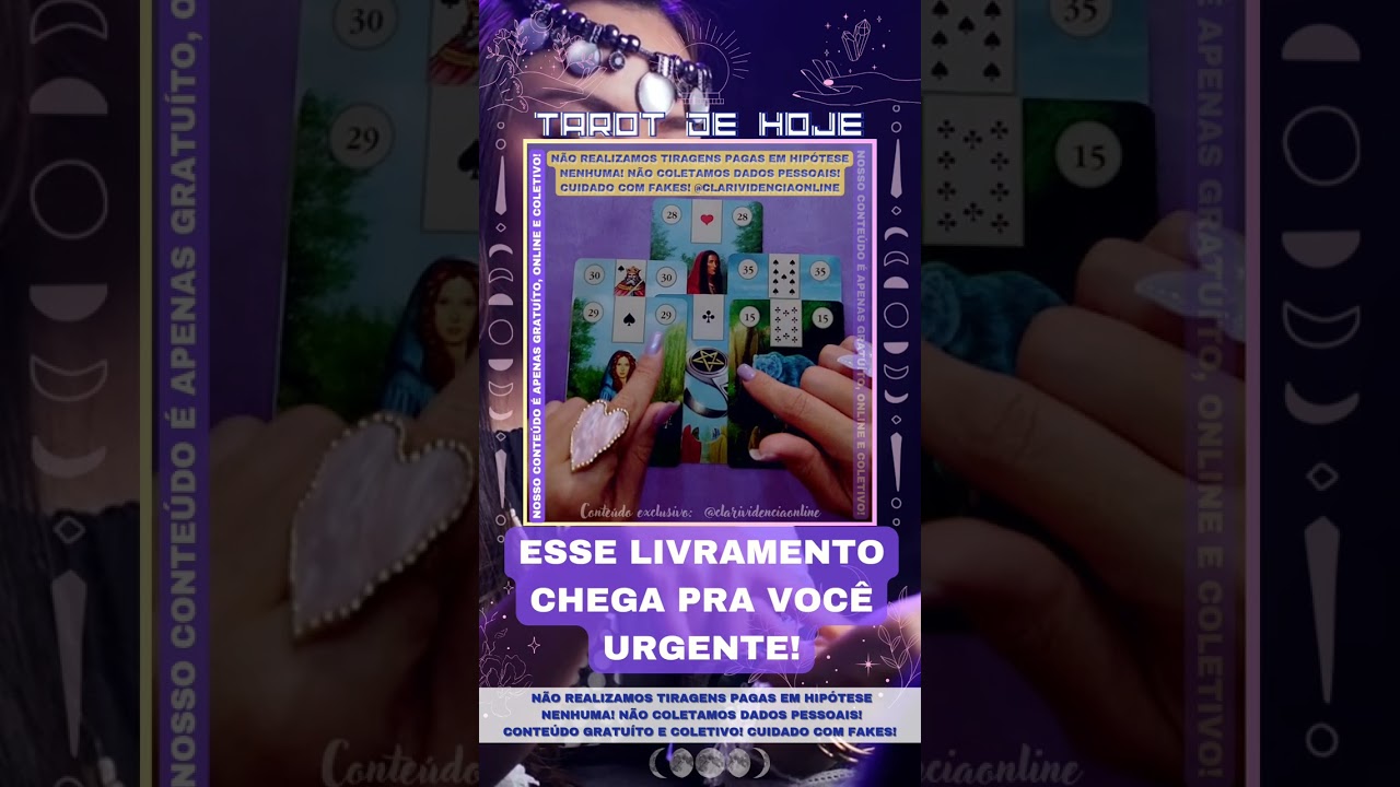 Read more about the article 🔮 ESSE LIVRAMENTO CHEGA PRA VOCÊ HOJE! 🌟 #TAROTHOJE #TAROT