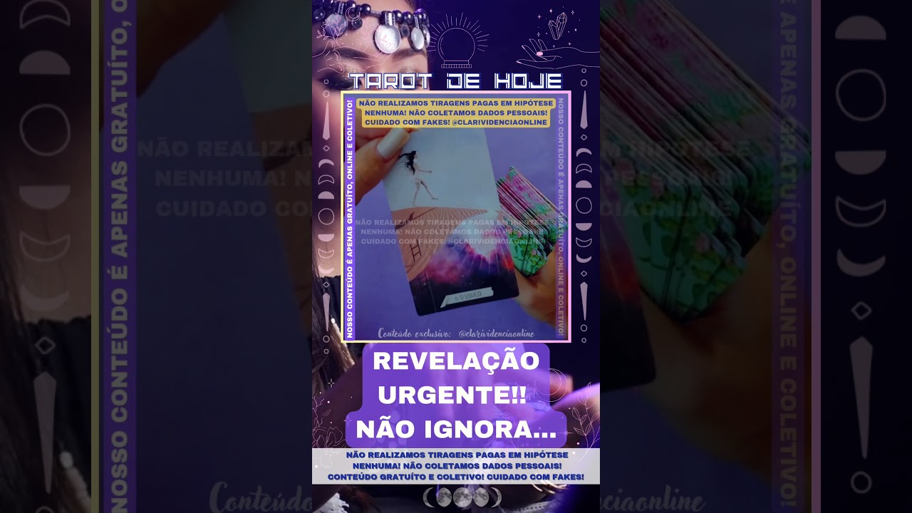 Read more about the article 🔮 REVELAÇÃO URGENTE NÃO IGNORE POIS É PRA VOCÊ!  🌟 #TAROTHOJE #TAROT