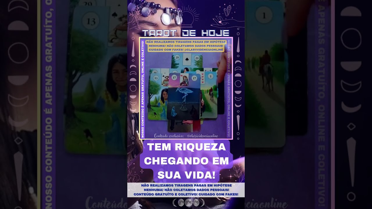 Read more about the article 🔮 TEM RIQUEZA CHEGANDO NA SUA VIDA!🌟 #TAROTHOJE #TAROT