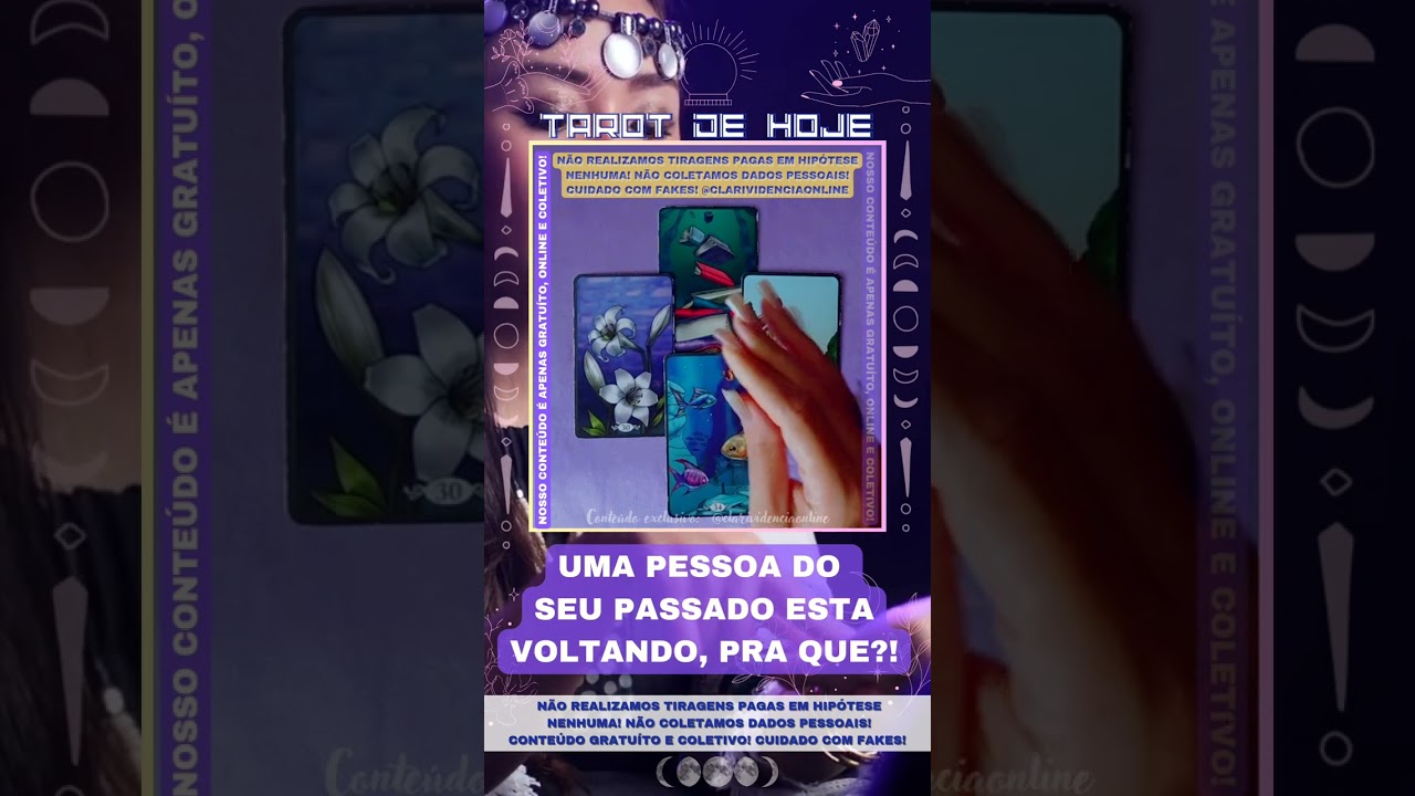 Read more about the article 🔮 UMA PESSOA DO SEU PASSADO ESTA VOLTANDO,  MAS PRA QUE? 🌟 #TAROTHOJE #TAROT