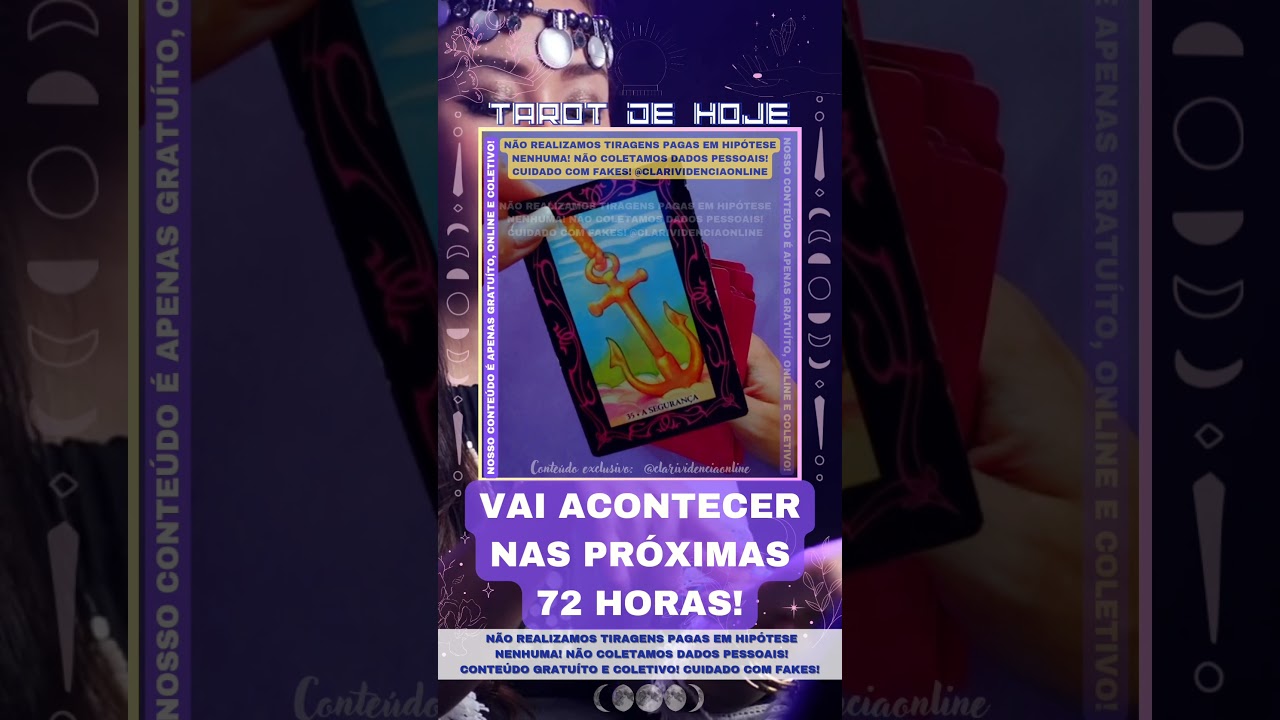 Read more about the article 🌞 VAI ACONTECER NAS PRÓXIMAS 72 HORAS!🌟 #TAROTHOJE #TAROT