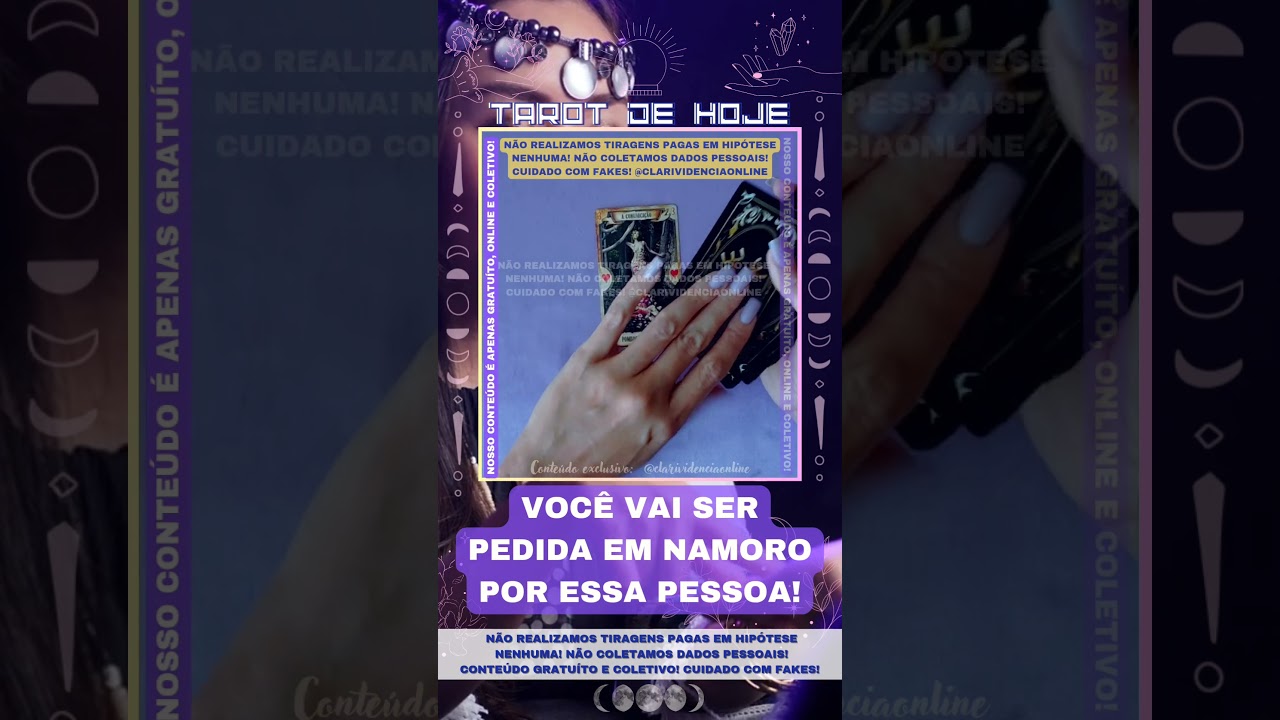 Read more about the article 🔮 VOCÊ VAI SER PEDIDA EM NAMORO POR ESSA PESSOA! 🌟 #TAROTHOJE #TAROT