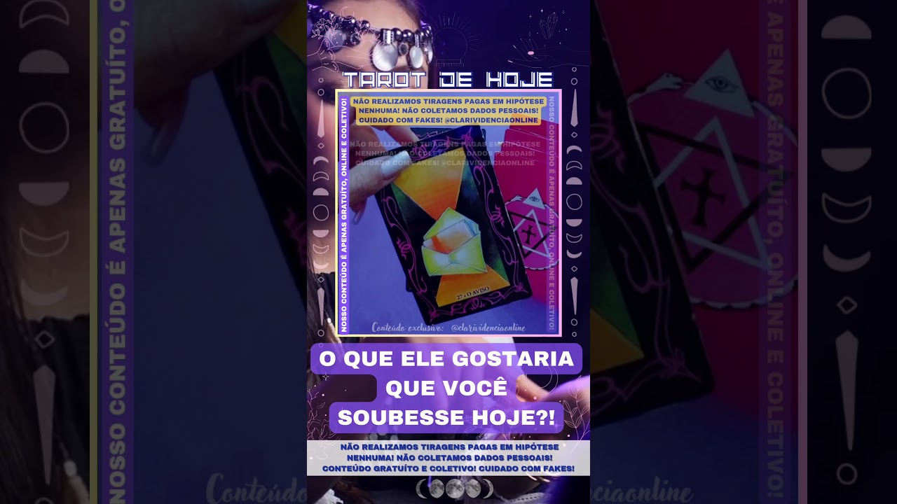 Read more about the article 🌞 O QUE ELE GOSTARIA QUE VOCÊ SOUBESSE HOJE? 🌟 #TAROTHOJE #TAROT