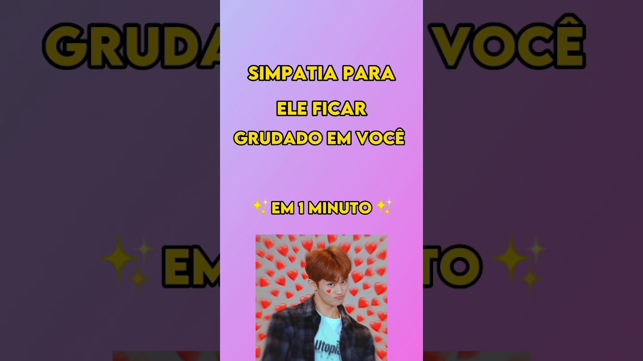 Read more about the article simpatia para ele ficar grudado em você #simpatias #simpatiadoamor #army