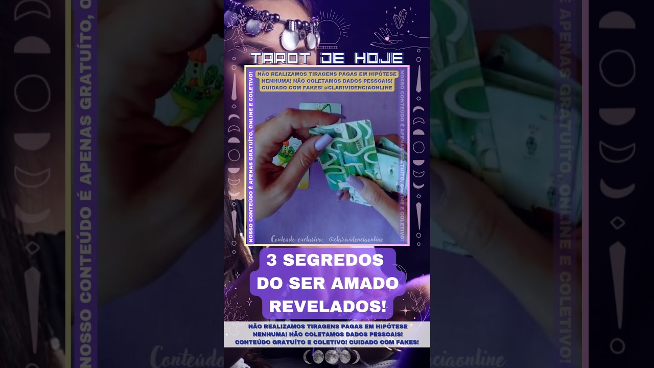Read more about the article ❤️ 3 SEGREDOS DO SER AMADO REVELADOS! 🌟 #TAROTHOJE #TAROT