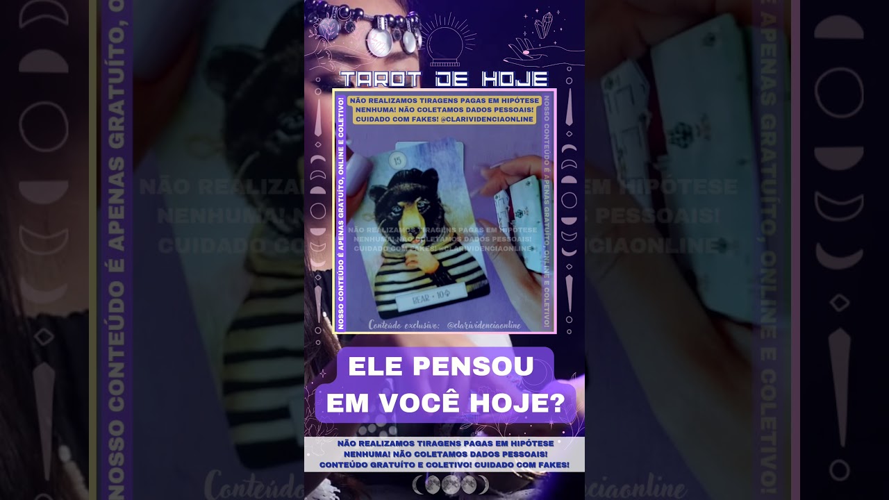 Read more about the article ❤️ ELE PENSOU EM VOCÊ HOJE? 🌟 #TAROTHOJE #TAROT