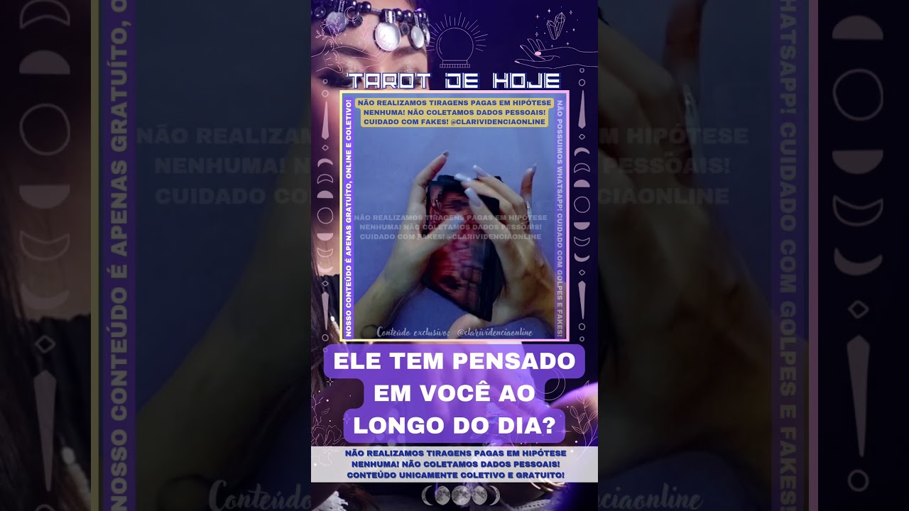 Read more about the article 🎩 ELE TEM PENSADO EM VOCÊ AO LONGO DO DIA? 🌟 #TAROTHOJE #TAROT
