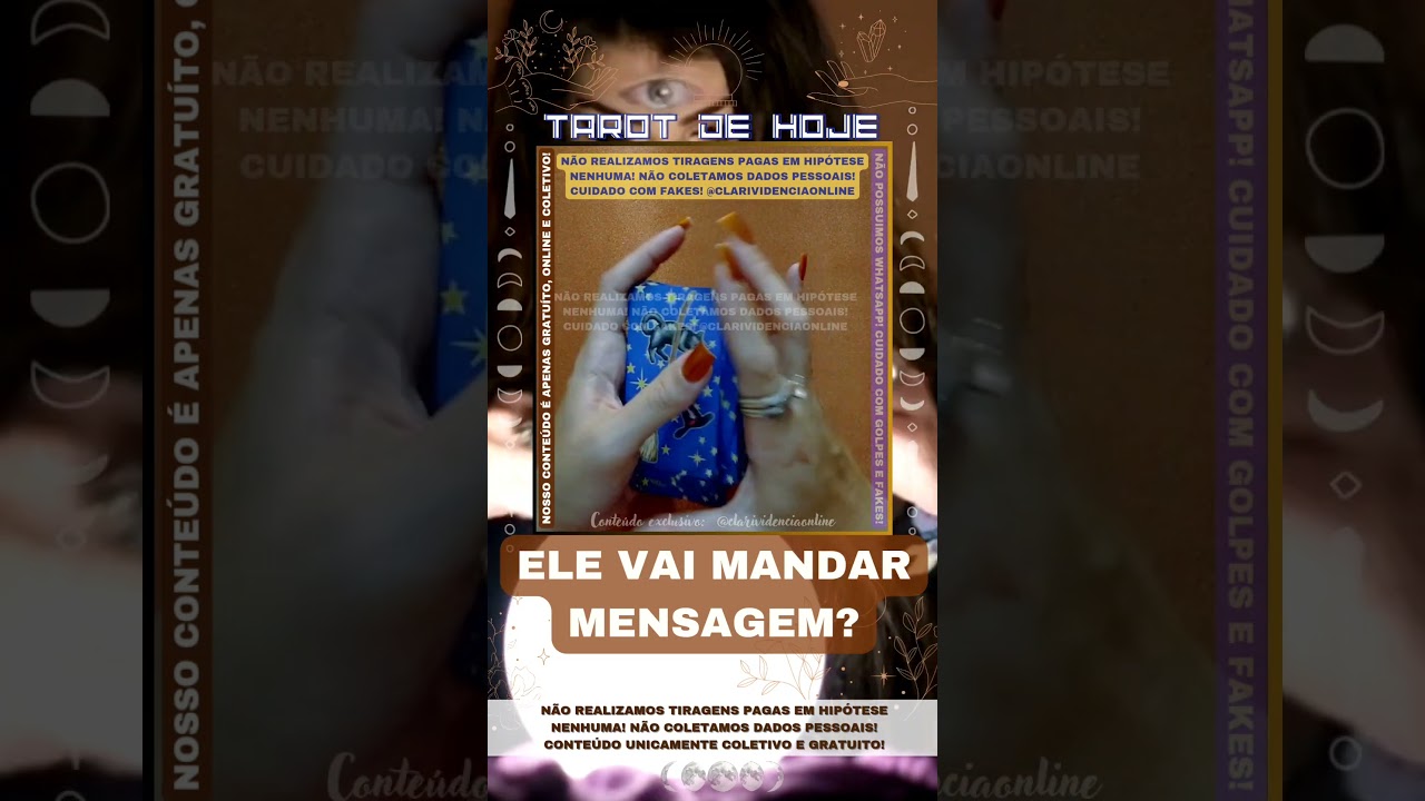 Read more about the article 🧑 ELE VAI MANDAR MENSAGEM?  #tarothoje #tarot #tarotdoamor #tarotdodia  #clarividenciaonline