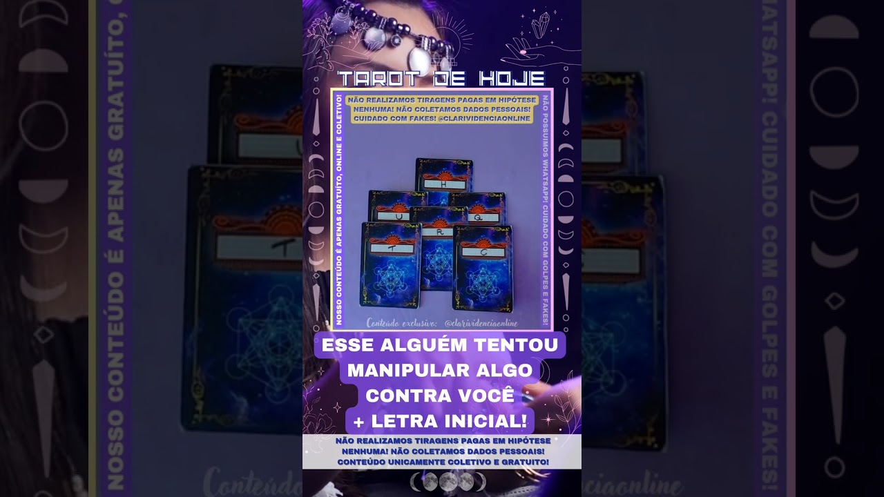 Read more about the article 📩 ESSE ALGUÉM TENTOU MANIPULAR ALGO CONTRA VOCÊ  + LETRA INICIAL! 🌟 #TAROTHOJE #TAROT
