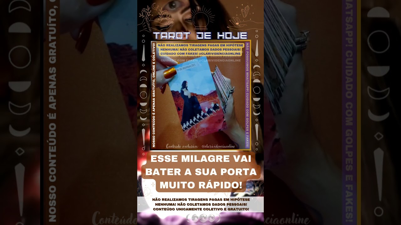 Read more about the article 🚪 ESSE MILAGRE VAI BATER A SUA PORTA MUITO RÁPIDO!  #tarothoje #tarot #tarotdodia #tarotdoamor