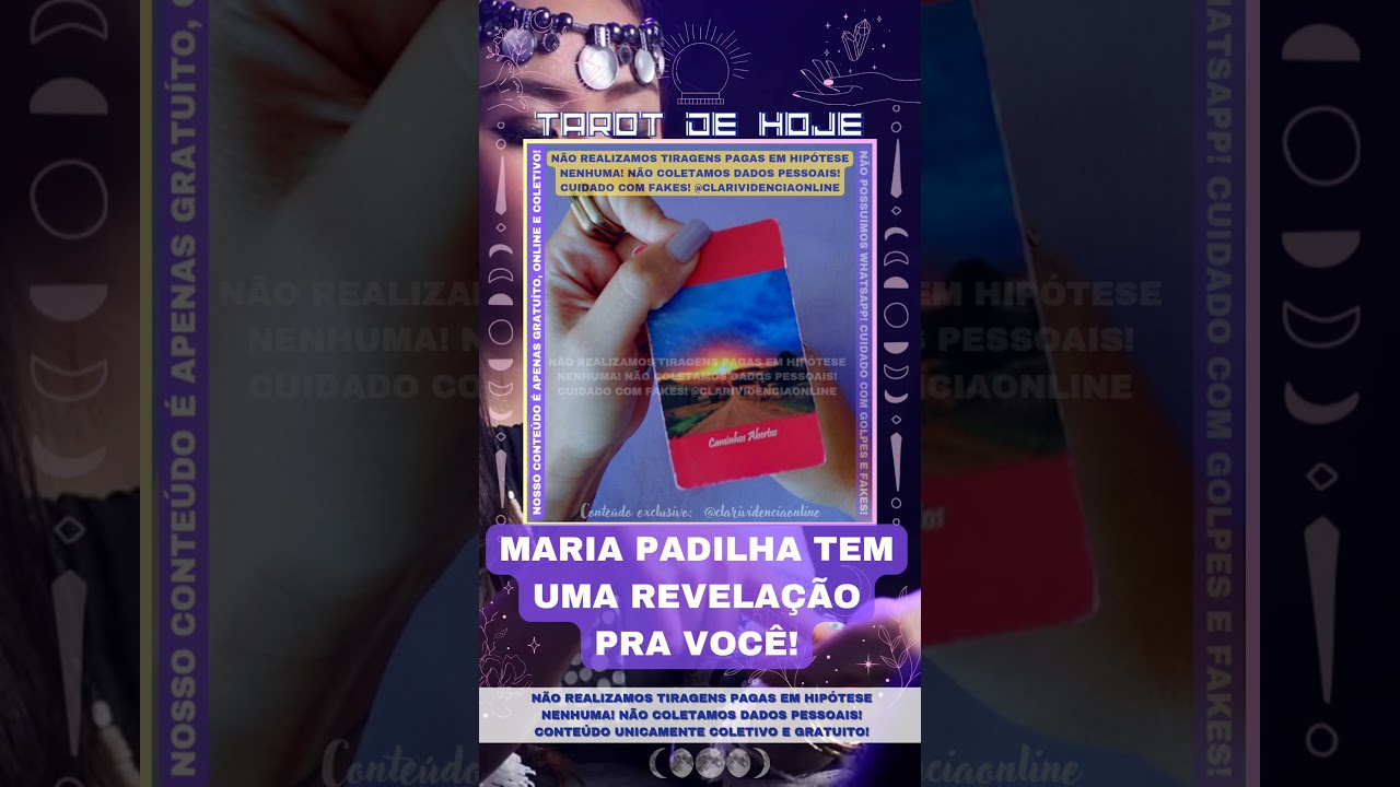 Read more about the article ❤️ MARIA PADILHA TEM UMA REVELAÇÃO PRA VOCÊ! 🌟 #TAROTHOJE #TAROT