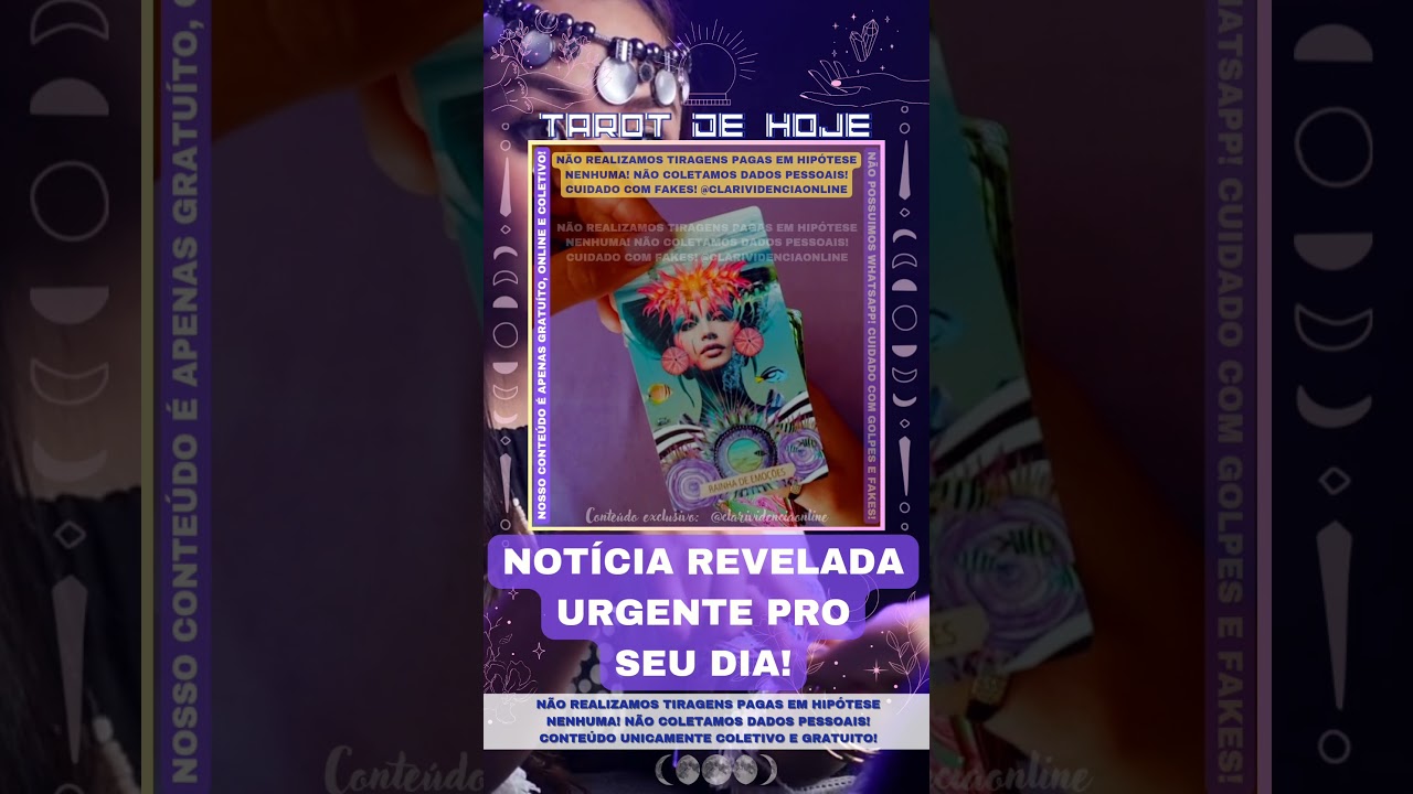 Read more about the article ❤️ NOTÍCIA URGENTE REVELADA PRO SEU DIA! 🌟 #TAROTHOJE #TAROT