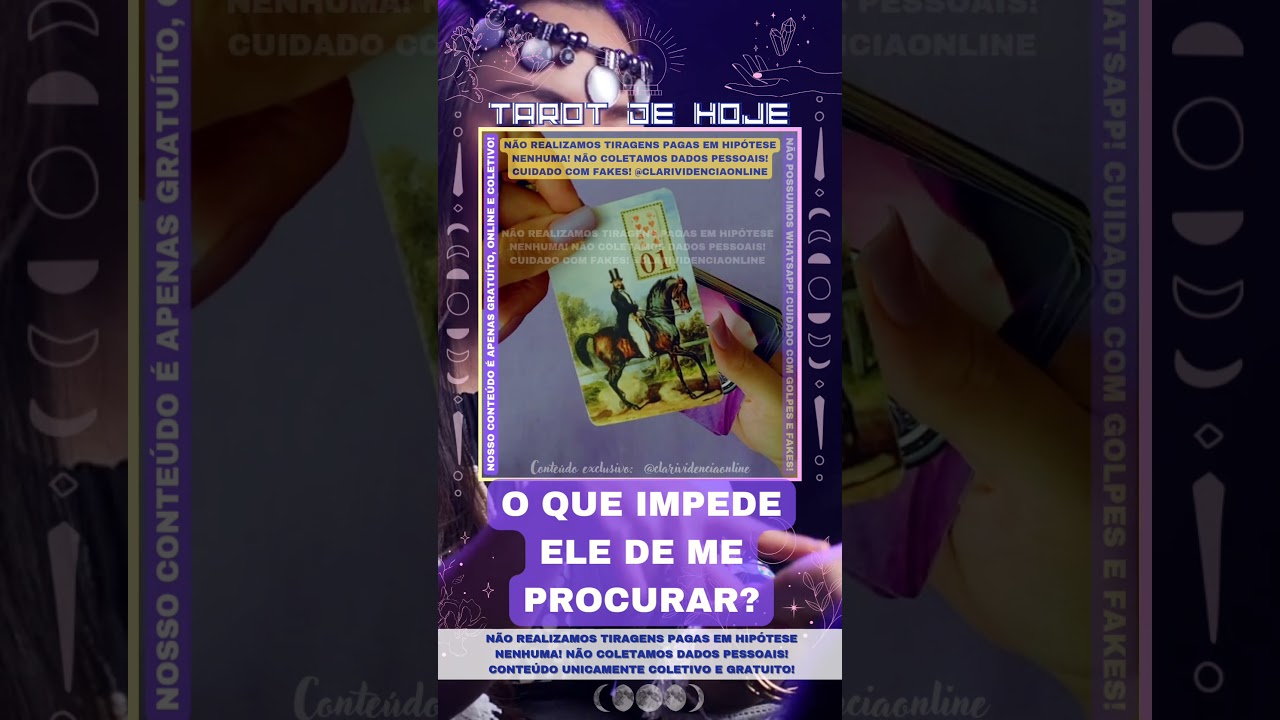 Read more about the article ❤️ O QUE IMPEDE ELE DE ME PROCURAR? 🌟 #TAROTHOJE #TAROT