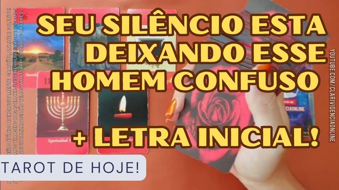 Read more about the article 🧑 O SEU SILÊNCIO ESTA DEIXANDO ESSE HOMEM CONFUSO  + LETRA INICIAL! 🌟 #TAROTHOJE #TAROT