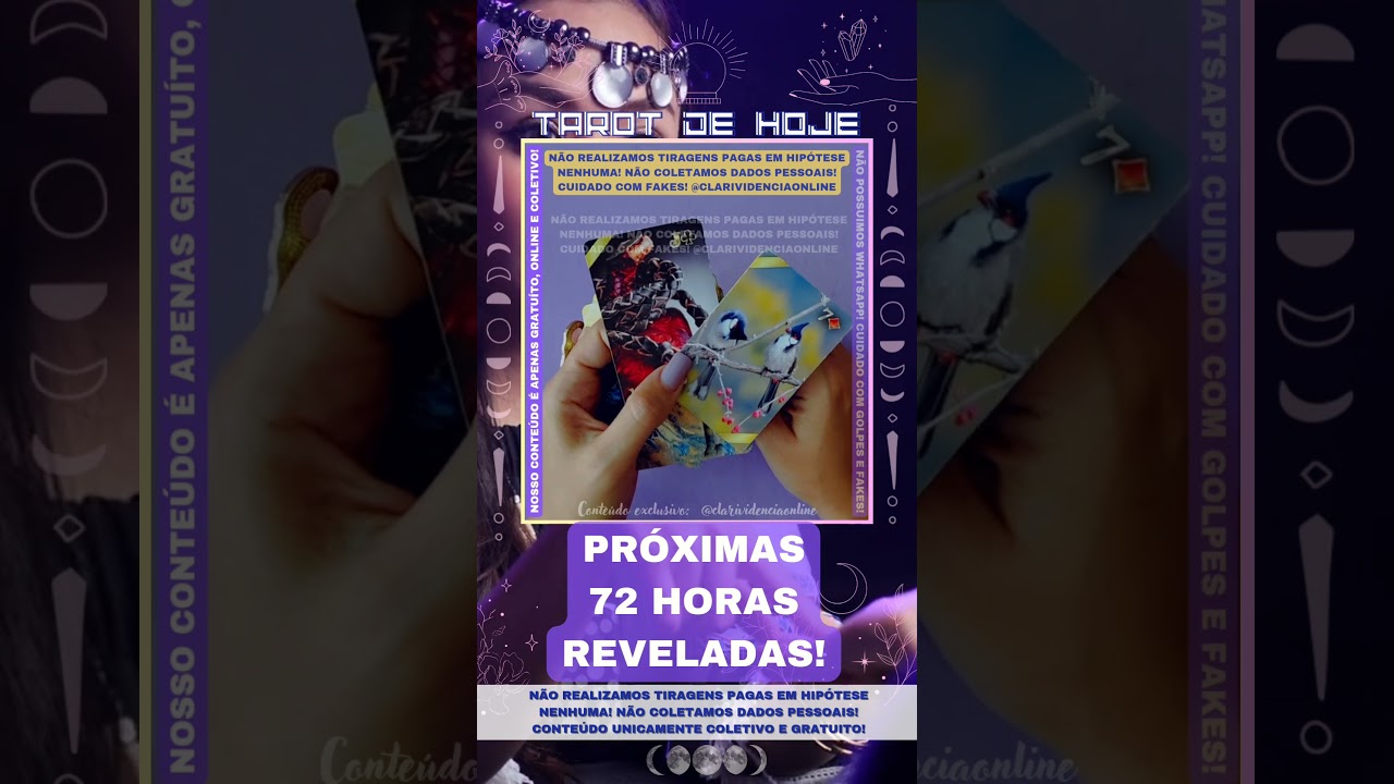 Read more about the article ❤️ PRÓXIMAS 72 HORAS REVELADAS! 🌟  #tarothoje #tarot #baralhociganoresponde  #tarotdoamor