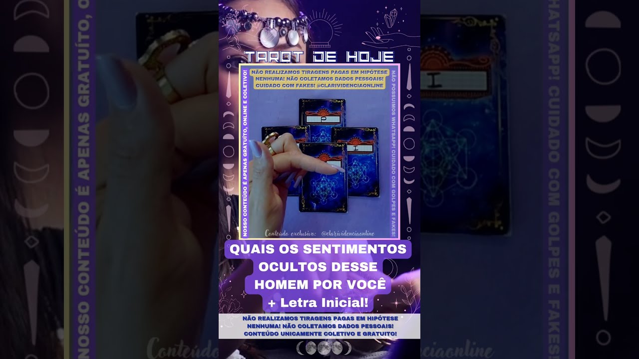 Read more about the article 🎩 QUAIS SÃO OS SENTIMENTOS OCULTOS DESSE HOMEM POR VOCÊ + LETRA INICIAL! 🌟 #TAROTHOJE #TAROT