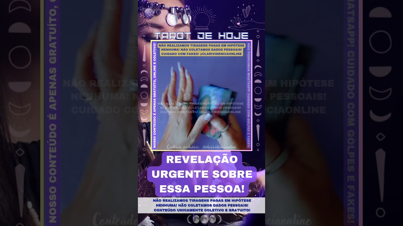 Read more about the article ❤️ REVELAÇÃO URGENTE SOBRE ESSA PESSOA! 🌟 #TAROTHOJE #TAROT