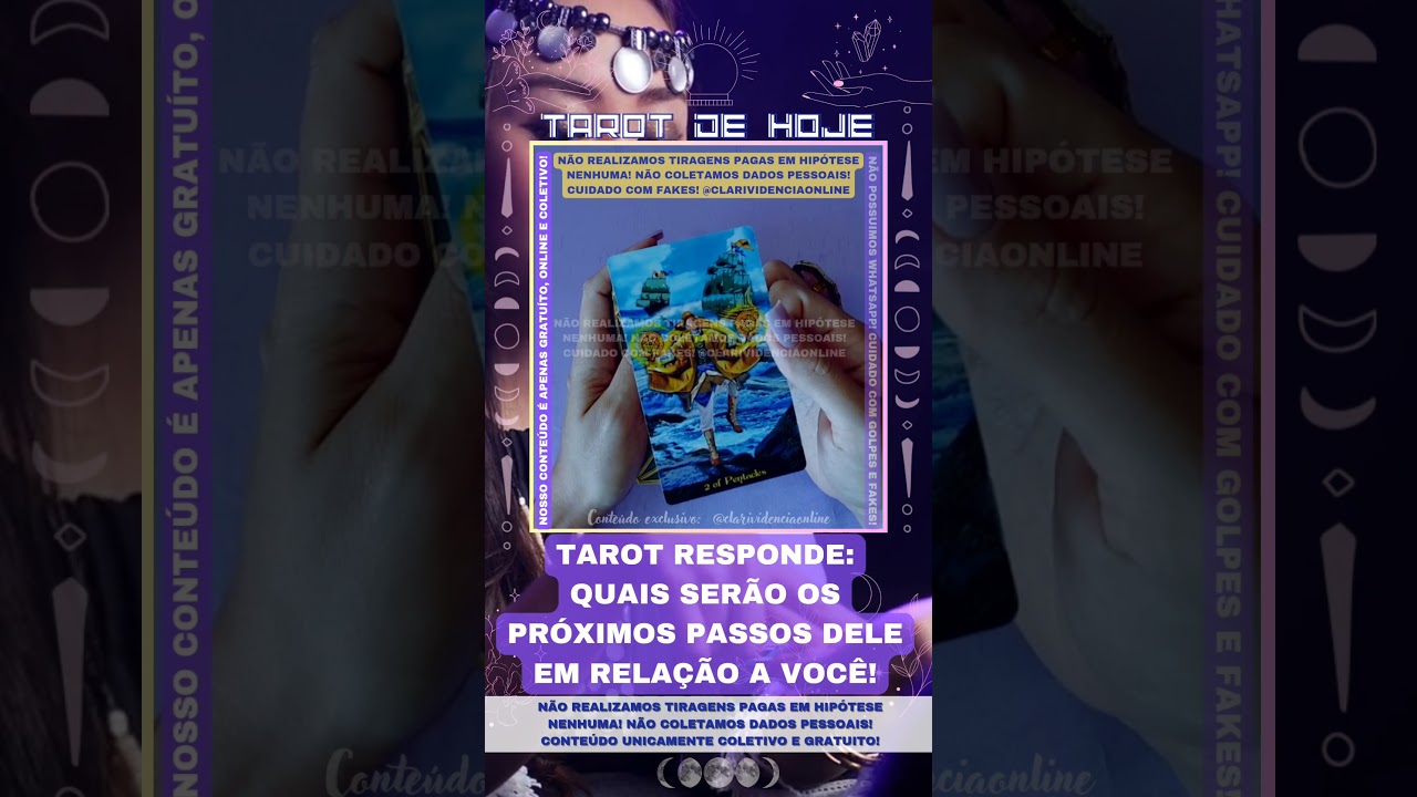 Read more about the article ❤️ TAROT RESPONDE: QUAIS SERÃO OS PROXIMOS PASSOS DELE EM RELAÇÃO A VOCÊ?  🌟 #TAROTHOJE #TAROT