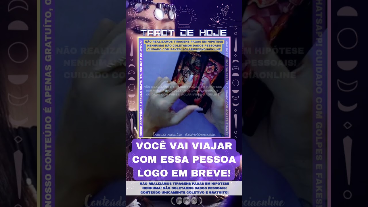 Read more about the article ✈️ VOCÊ VAI VIAJAR COM ESSA PESSOA LOGO EM BREVE! 🌟 #TAROTHOJE #TAROT
