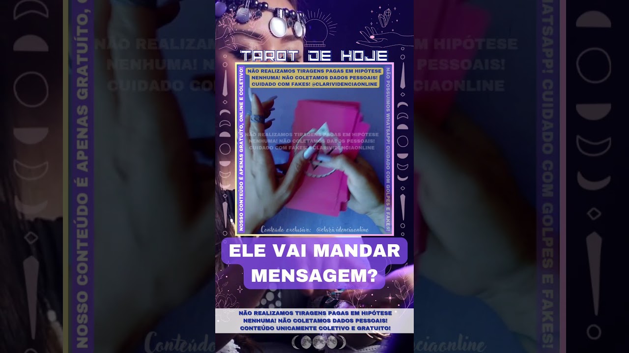 Read more about the article 🔮 ELE VAI MANDAR MENSAGEM? 🌟  #tarothoje #tarot #baralhocigano #baralhociganoresponde #cleromancia