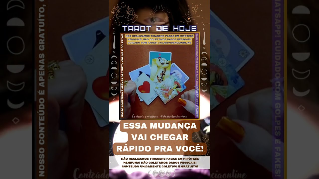 Read more about the article 🧡 ESSA MUDANÇA VAI CHEGAR RÁPIDO PRA VOCÊ! 🌟 #TAROTHOJE #TAROT