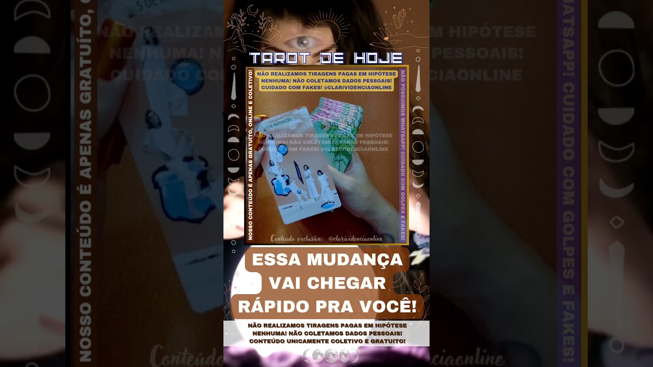 Read more about the article 🕗 ESSA MUDANÇA VAI CHEGAR RÁPIDO PRA VOCÊ!  #tarothoje #tarot #tarotdodia #tarotdoamor