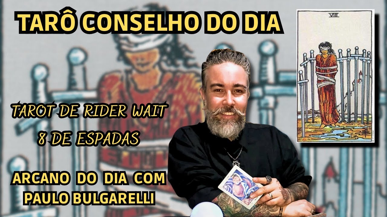 Read more about the article Tarô: Conselho do dia (Arcano do dia) : 8 de Espadas: Tarot de Rider Wait, Tarô do dia🔮🍃🍀🔮🧙‍♂️💖💧🔮