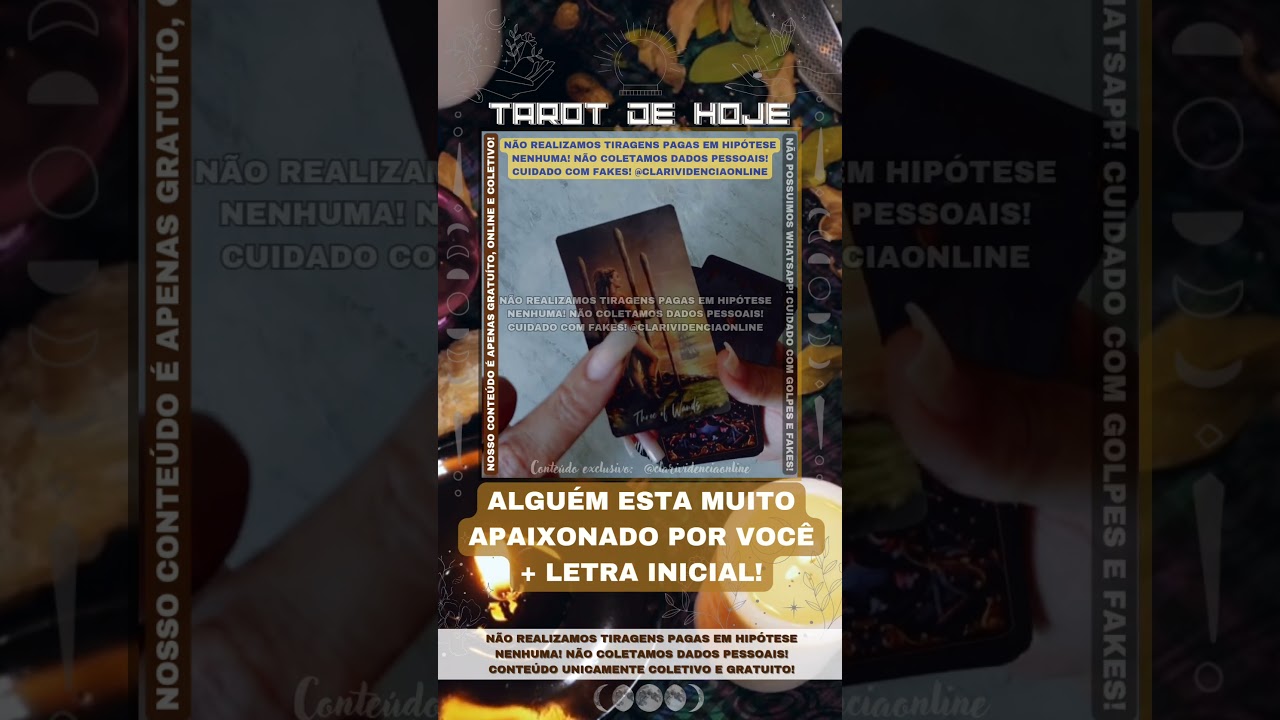 Read more about the article 🧑 ALGUÉM ESTA MUITO APAIXONADO POR VOCÊ  + LETRA INICIAL! 🌟 #TAROTHOJE #TAROT