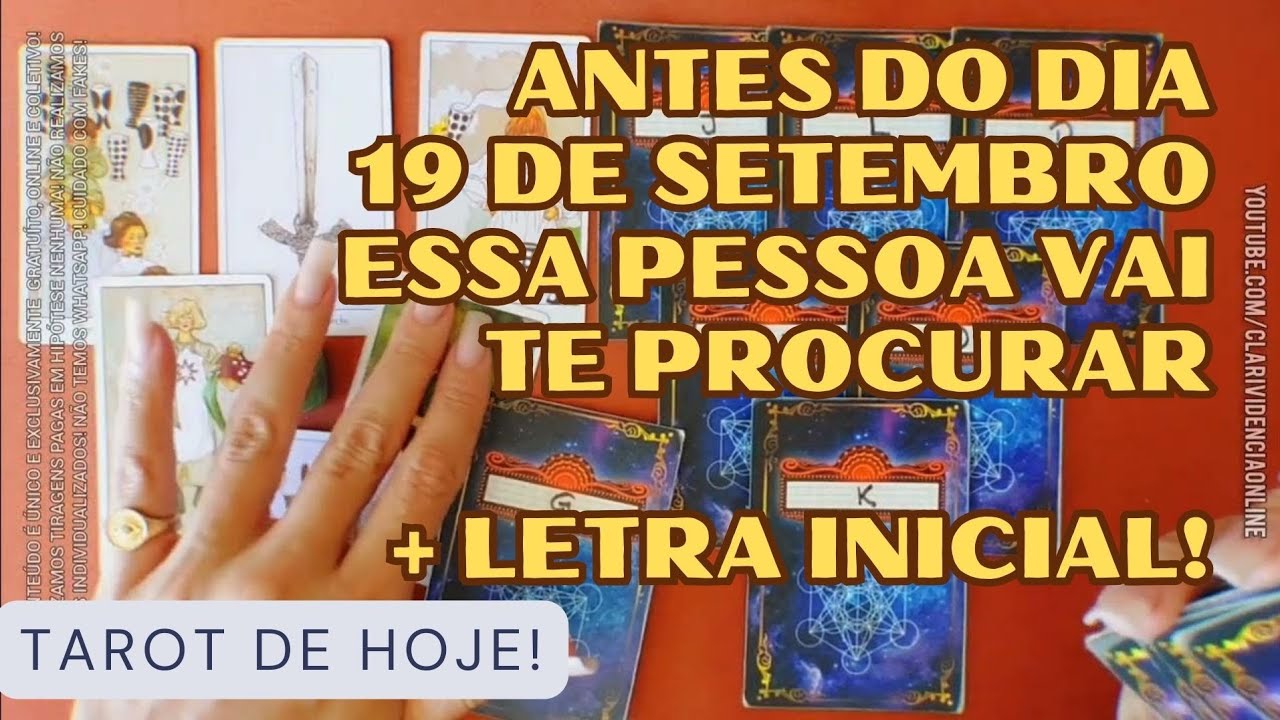 Read more about the article 📅 ANTES DO DIA 19 DE SETEMBRO ESSA PESSOA VAI TE PROCURAR  + LETRA INICIAL! 🌟 #TAROTHOJE #TAROT