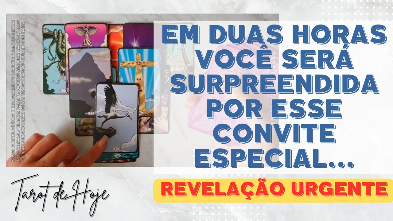 Read more about the article 🕗 EM DUAS HORAS VOCÊ SERÁ SURPREENDIDA POR ESSE CONVITE ESPECIAL… 🌟 #TAROTHOJE #TAROT