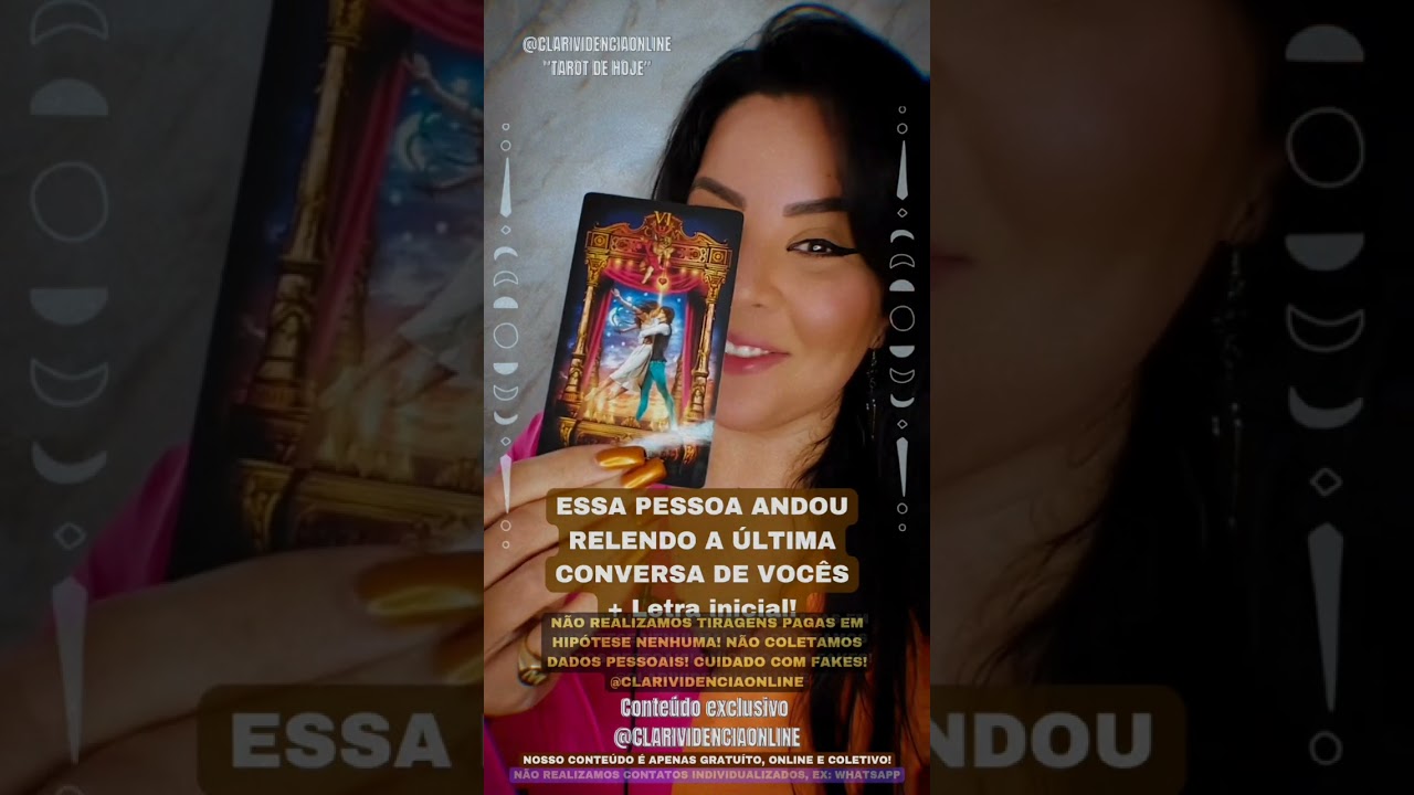 Read more about the article 🧑 ESSA PESSOA ANDOU RELENDO A ÚLTIMA CONVERSA DE VOCÊS  + LETRA INICIAL! 🌟 #TAROTHOJE #TAROT