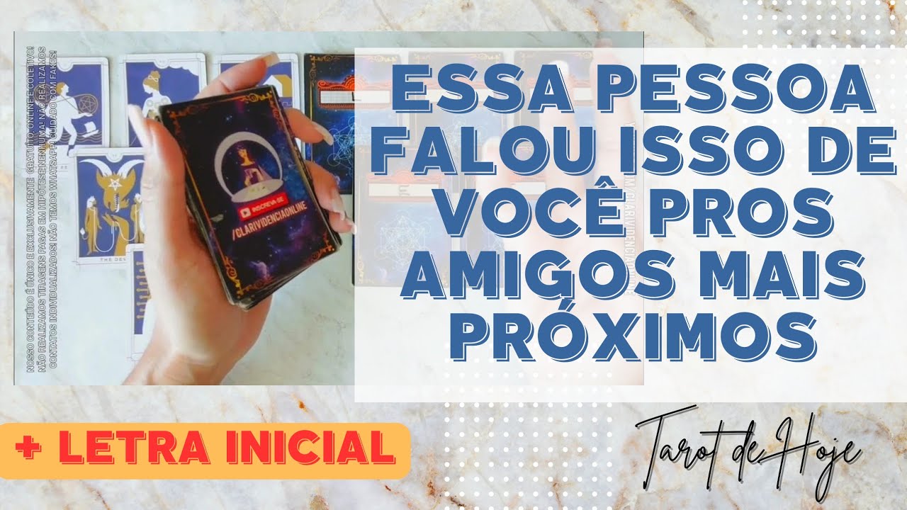 Read more about the article 🧑 ESSA PESSOA FALOU ISSO DE VOCÊ PROS AMIGOS MAIS PRÓXIMOS  + LETRA INICIAL! 🌟 #TAROTHOJE #TAROT