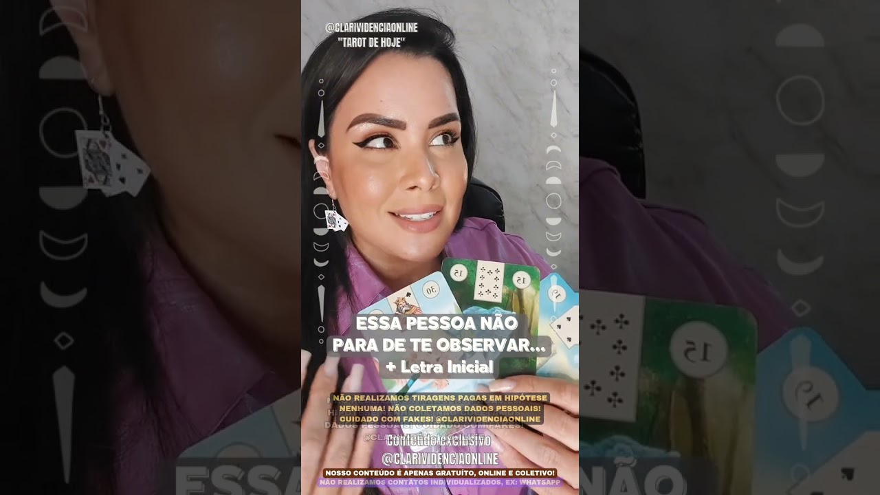 Read more about the article 🧑 ESSA PESSOA NÃO PARA DE TE OBSERVAR  + LETRA INICIAL! 🌟 #TAROTHOJE #TAROT
