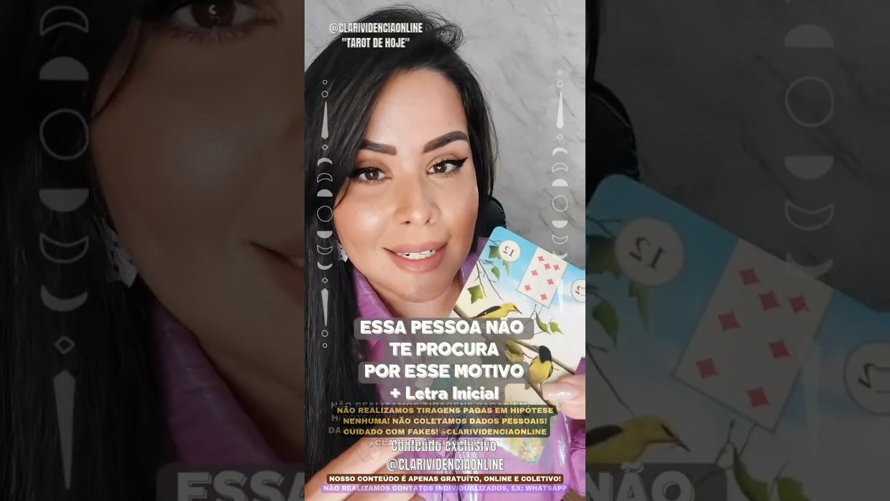 Read more about the article 🧑 ESSA PESSOA NÃO TE PROCURA POR ESSE MOTIVO  + LETRA INICIAL! 🌟 #TAROTHOJE #TAROT