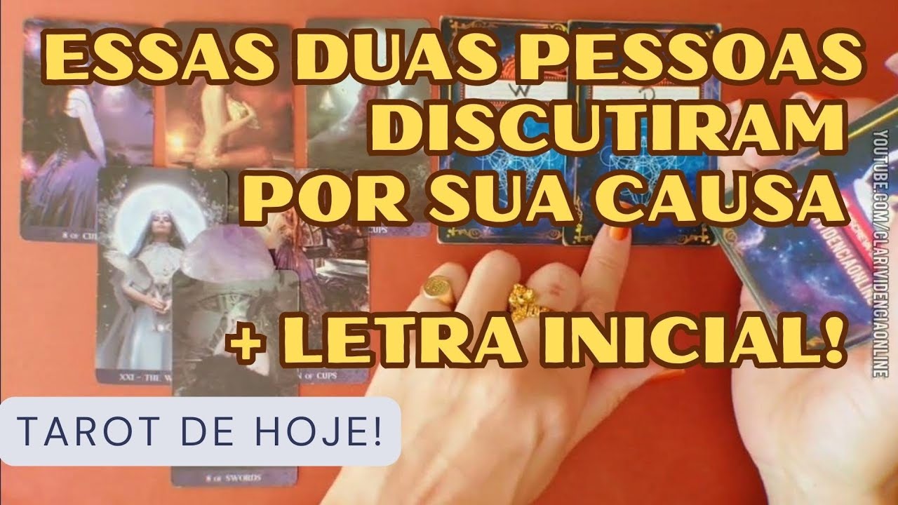 Read more about the article 🧑 ESSAS DUAS PESSOAS DISCUTIRAM POR SUA CAUSA  + LETRA INICIAL! 🌟 #TAROTHOJE #TAROT