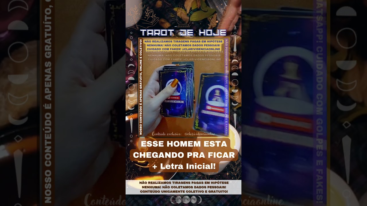 Read more about the article 🧑 ESSE HOMEM ESTA CHEGANDO PRA FICAR  + LETRA INICIAL! 🌟 #TAROTHOJE #TAROT