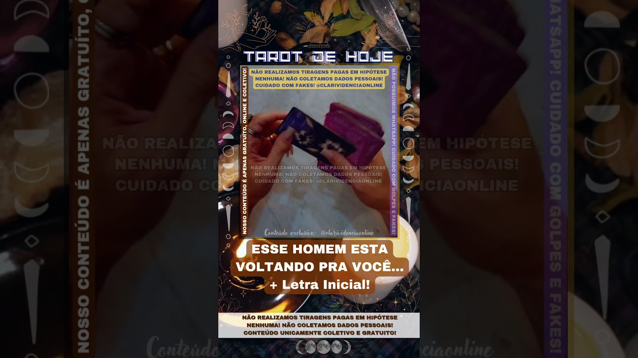 Read more about the article 🧑 ESSE HOMEM ESTA VOLTANDO PRA VOCÊ  + LETRA INICIAL! 🌟 #TAROTHOJE #TAROT