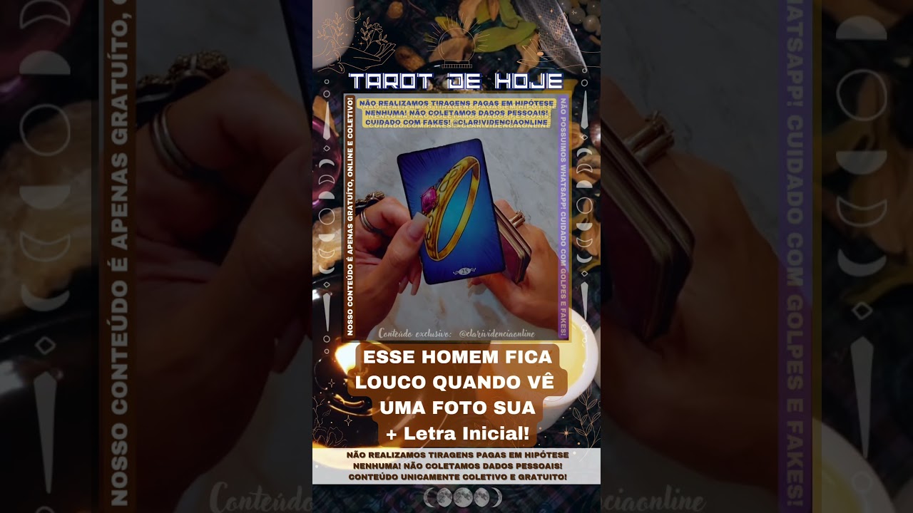 Read more about the article 🧑 ESSE HOMEM FICA LOUCO QUANDO VÊ UMA FOTO SUA + LETRA INICIAL! 🌟 #TAROTHOJE #TAROT